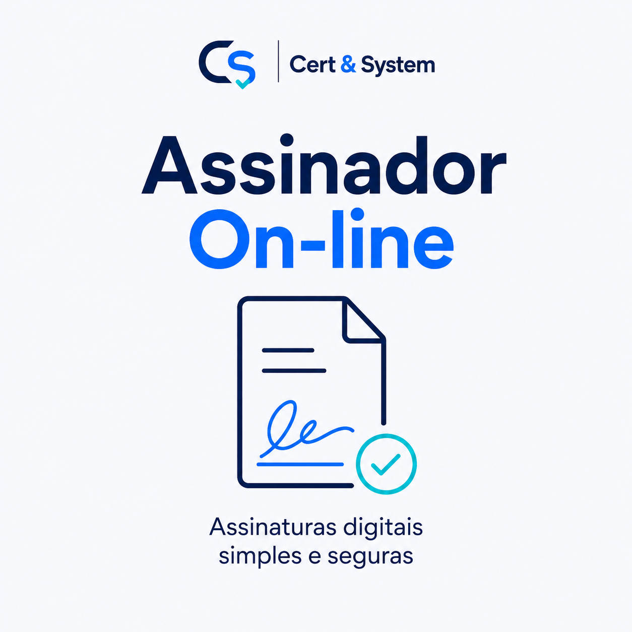 Arte do sistema Assinador on-line