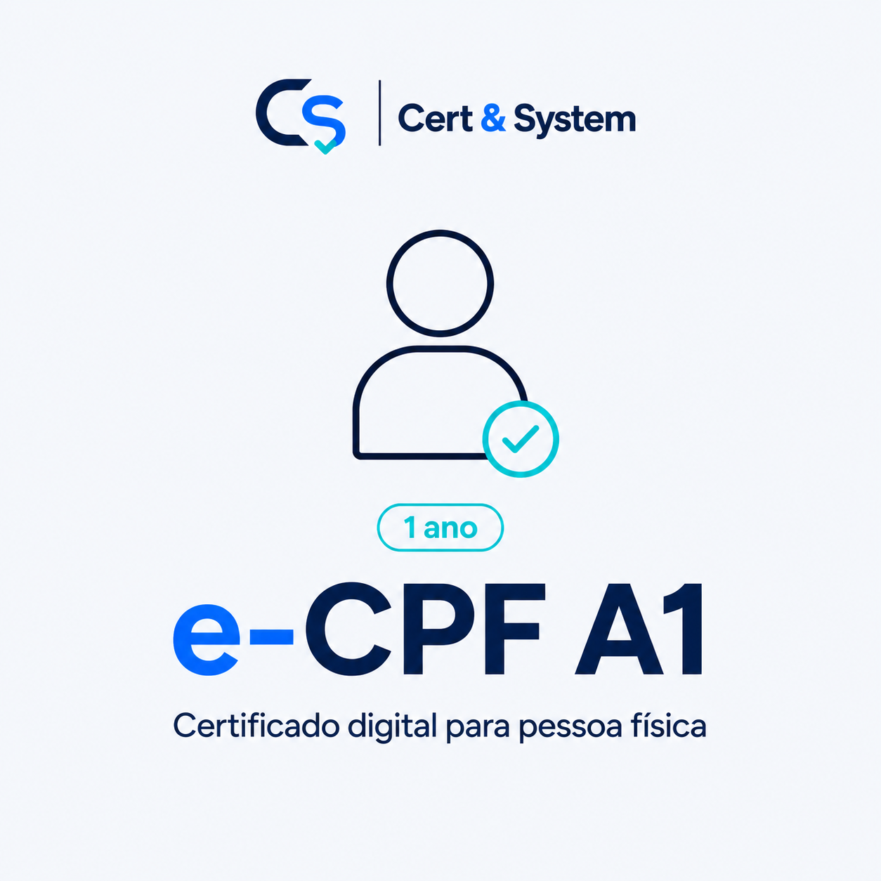 Arte do produto e-CPF A1