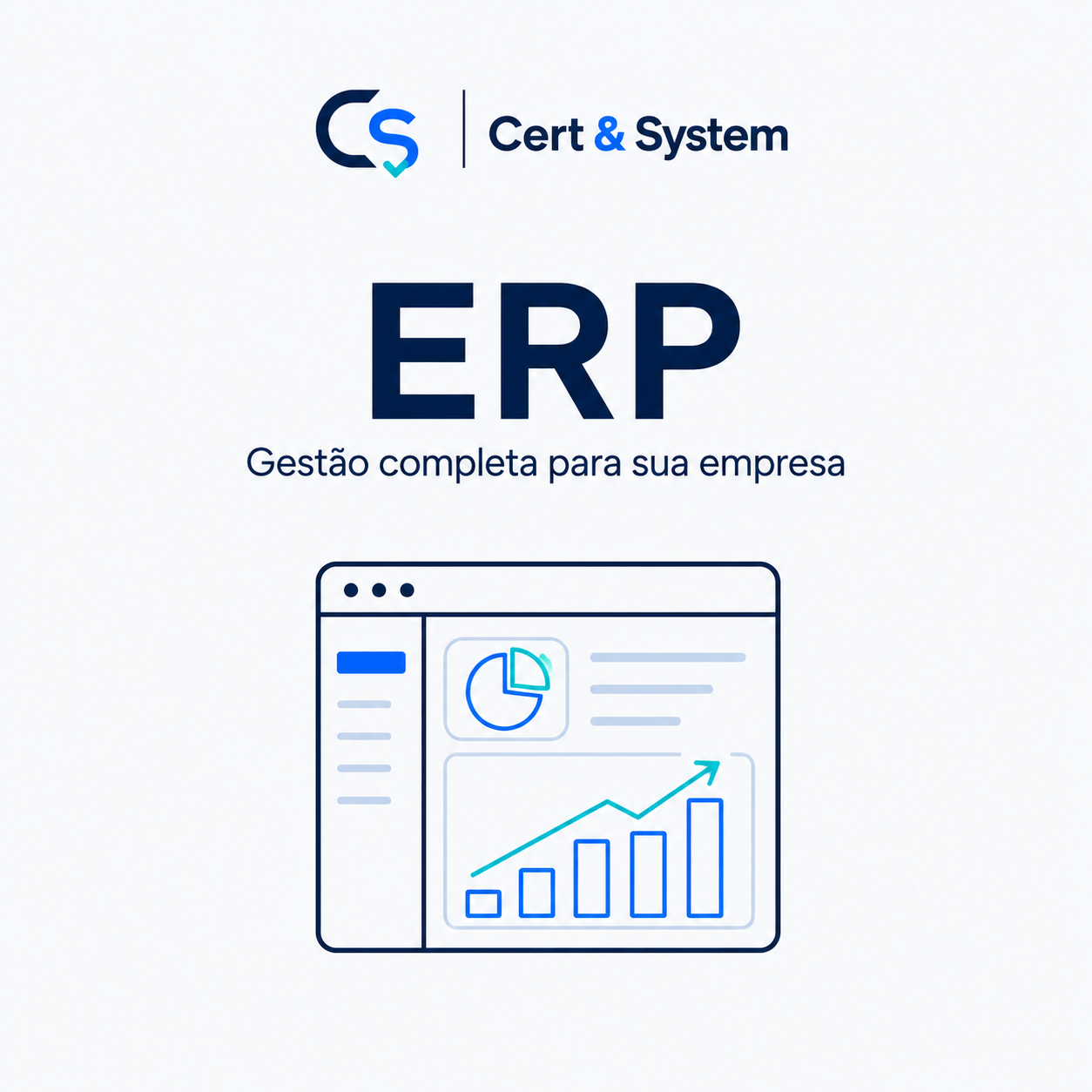 Arte do sistema ERP Gestão